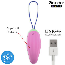 ONINDER CUTE LOVE PLEASURE HUEVO VIBRO ROTADOR 360 SILICONA APP MUNDIAL GRATUITA