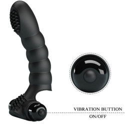PRETTY LOVE ALEXANDER VIBRADOR DE DEDO 10 VIBRACIONES NEGRO