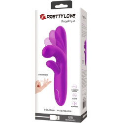 PRETTY LOVE ANGELIQUE VIBRADOR MULTIFUNCION ESTIMULADOR DE CLITORIS MORADO