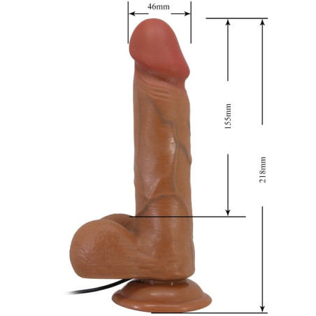 BAILE BAHAMUT VIBRADOR REALISTICO 218 CM NATURAL CONTROL REMOTO