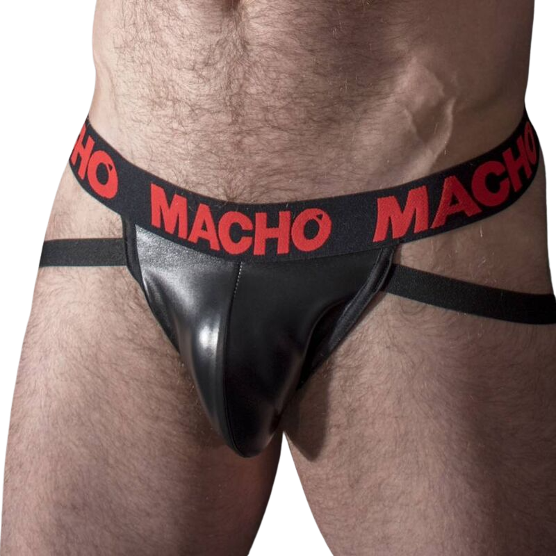 MACHO MX25RC JOCK CUERO ROJO L