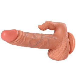 SHEQU JULIAN DILDO Y ESTIMULADOR DE CLITORIS CON VIBRACION Y CONTROL REMOTO 16 CM