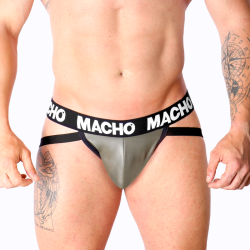 MACHO MX27GR JOCK CUERO GRIS BEIGE XL
