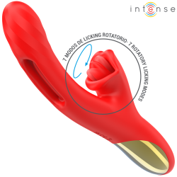 INTENSE JESSICA VIBRADOR MULTIFUNCION ESTIMULACION CLITORIS 248 CM ROJO