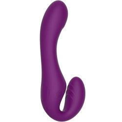 XOCOON STRAPLESS STRAP ON VIBRADOR 2 EN 1 CON CONTROL REMOTO MORADO
