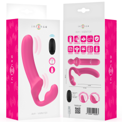 INTENSE AMY VIBRADOR DOBLE 20 CM ROSA CONTROL REMOTO
