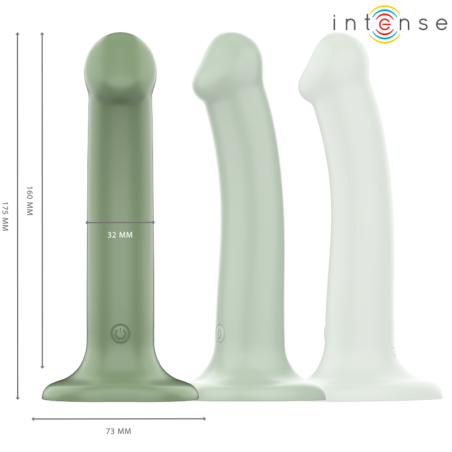 INTENSE BECCA VIBRADOR CON VENTOSA 10 VIBRACIONES VERDE CONTROL REMOTO