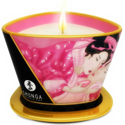 SHUNGA MINI CARESS BY CANDELIGHT VELA MASAJE ROSAS AFRODISIACAS 170 ML