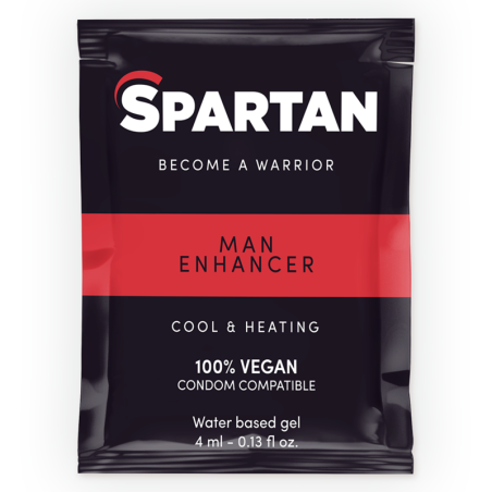 SPARTAN GEL POTENCIADOR ERECCION EFECTO FRIO CALOR 100 VEGANO 4ML
