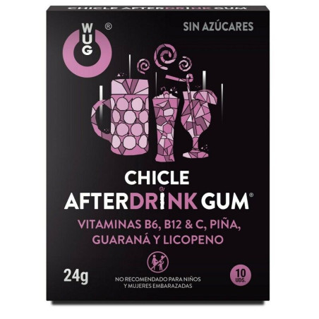 WUG After Drink El chicle funcional que te ayuda a recuperar energia tras la noche