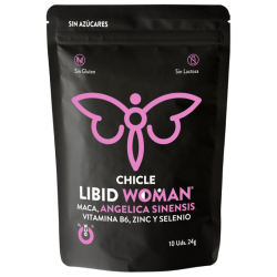 Chicle LIBID WOMAN Chicle funcional con Maca Ginseng Femenino y Zinc para potenciar la vitalidad femenina