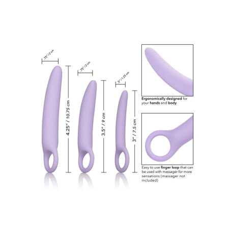 CALEXOTICS DR LAURA BERMAN ALENA SET DE 3 DILATADOR VAGINAL SILICONA