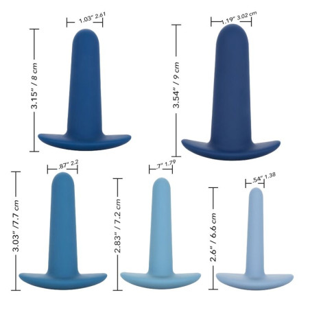 CALEXOTICS WEARABLE ANAL TRAINING SET 5 PIECES