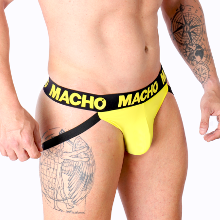 MACHO MX25A JOCK AMARILLO LYCRA XL