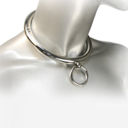 METAL HARD BDSM COLLAR CON ARGOLLA 10CM
