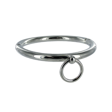 METAL HARD BDSM COLLAR CON ARGOLLA 18CM