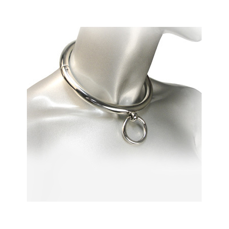 METAL HARD BDSM COLLAR CON ARGOLLA 18CM