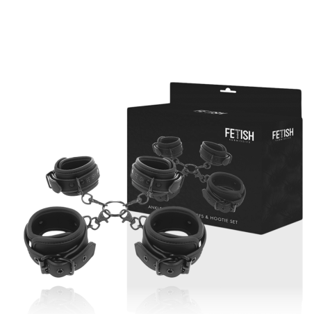 FETISH SUBMISSIVE SET ESPOSAS MANOS Y TOBILLOS CON FORRO DE NEOPRENO