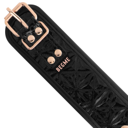 BEGME BLACK EDITION COLLAR CUERO VEGANO CON FORRO DE NEOPRENO