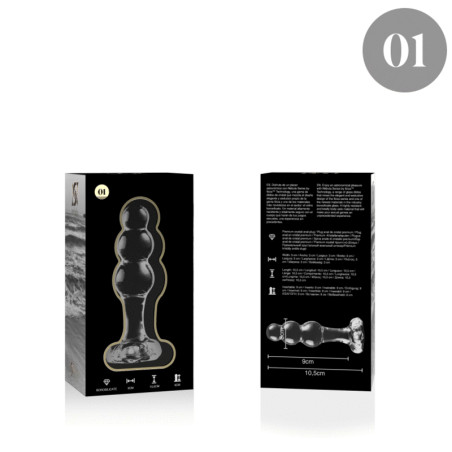 NEBULA SERIES BY IBIZA MODELO 1 PLUG CRISTAL TRANSPARENTE 105 CM O 3 CM