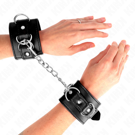 KINK MUNEQUERAS CON 3 ANILLAS EN D AJUSTABLE NEGRO 175 25 CM X 6 CM
