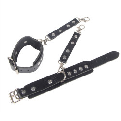 SUBBLIME 953690 ESPOSAS CON CINTURON BONDAGE NEGRO TALLA UNICA
