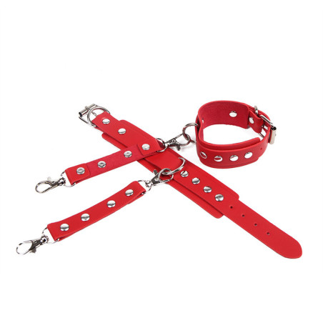 SUBBLIME 953706 ESPOSAS CON CINTURON BONDAGE ROJO TALLA UNICA
