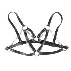 SUBBLIME 953713 CINTURON DE BONDAGE PUNK HEBILLA METAL NEGRO TALLA UNICA