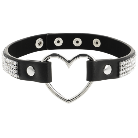 COQUETTE CHIC DESIRE CHOKER CUERO VEGANO CORAZON