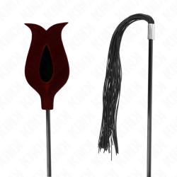 KINK LATIGO DE BORLA DE SILICONA CON FORMA DE ROSA 45 CM