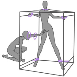 SECRET DOME KINK CLUB CABINA SCANDALE MORADO