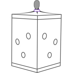 SECRET DOME KINK CLUB CABINA SCANDALE MORADO