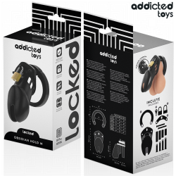 ADDICTED TOYS LOCKED OBSIDIAN HOLD JAULA PARA PENE TALLA M