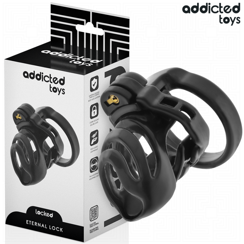 ADDICTED TOYS LOCKED ETERNAL LOCK JAULA PARA PENE 9 CM