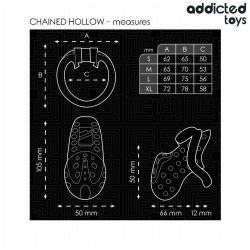 ADDICTED TOYS LOCKED CHAINED HOLLOW JAULA PARA PENE 105 CM