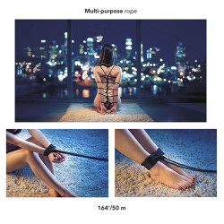 CALEXOTICS SCANDAL CUERDA BDSM NEGRA 50 M