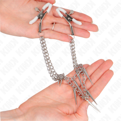 KINK PINZAS PARA PEZONES CON CADENA DE PUAS 30 CM