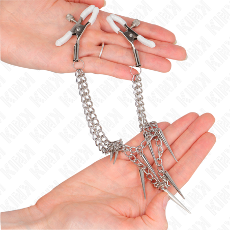 KINK PINZAS PARA PEZONES CON CADENA DE PUAS 30 CM