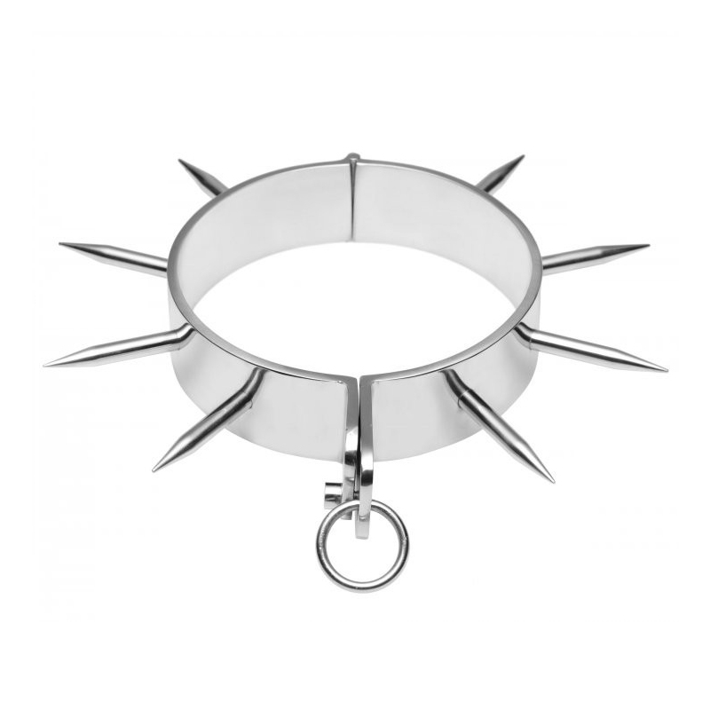 METAL HARD COLLAR ESCLAVO BDSM CON PUNTAS