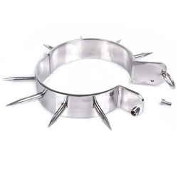 METAL HARD COLLAR ESCLAVO BDSM CON PUNTAS