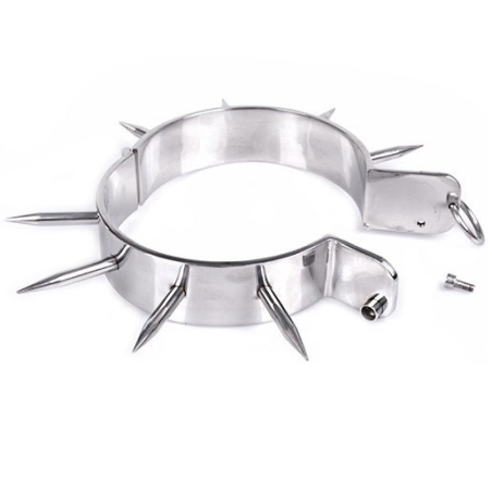 METAL HARD COLLAR ESCLAVO BDSM CON PUNTAS