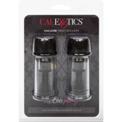 CALEXOTICS VACCUM TWIST SUCCIONADORES PEZONES NEGRO