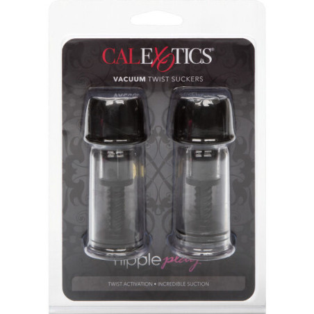 CALEXOTICS VACCUM TWIST SUCCIONADORES PEZONES NEGRO