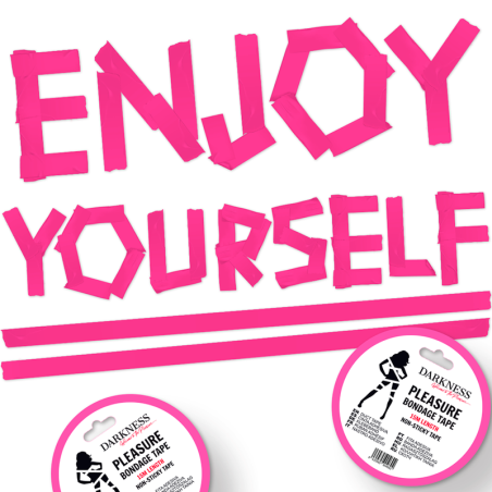 DARKNESS CINTA PARA BONDAGE ROSA NO PEGAJOSA 15 M