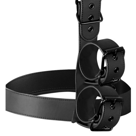 FETISH SUBMISSIVE BONDAGE CONJUNTO DE SUJECION PARA EL CUERPO DE CUELLO Y MUNEQUERAS