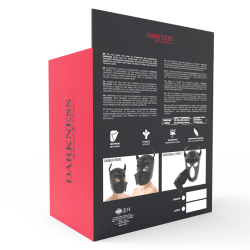 DARKNESS MASCARA PERRO DE NEOPRENO CON HOCICO EXTRAIBLE M