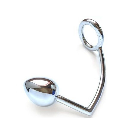 METAL HARD ANILLO CON GANCHO ANAL 40MM