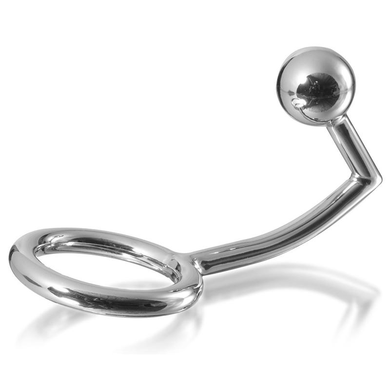 METAL HARD COCK RING ANILLO CON GANCHO INTRUDER ANAL 45MM