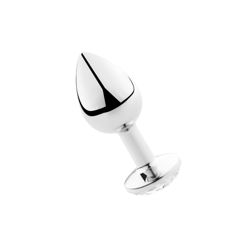 SECRETPLAY PLUG ANAL ALUMINIO TRANSPARENTE 8 CM