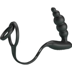 PRETTY LOVE ANILLOS PENE CON PLUG VIBRADOR